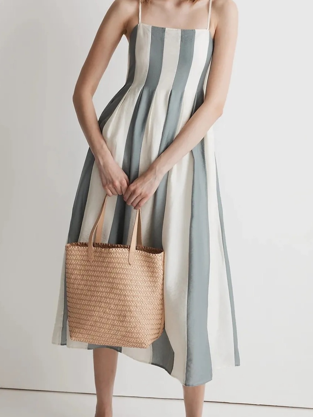 Madewell pleated Midi dress 14